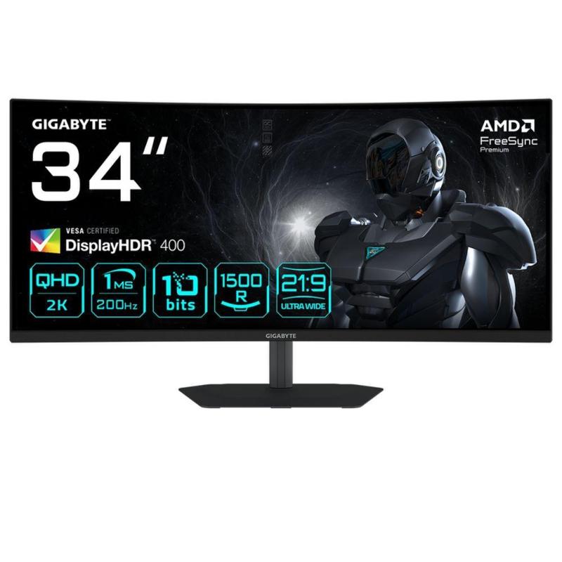 Монитор 34" Gigabyte 20VM0-34WQC2BM-1EKS