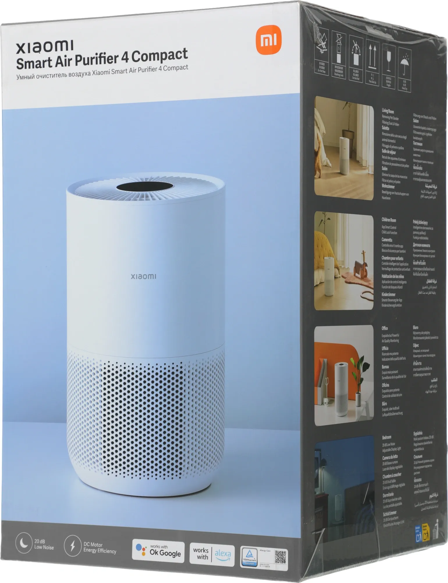 Воздухоочиститель Xiaomi Smart Air Purifier 4 Compact 27Вт белый (BHR5860EU)