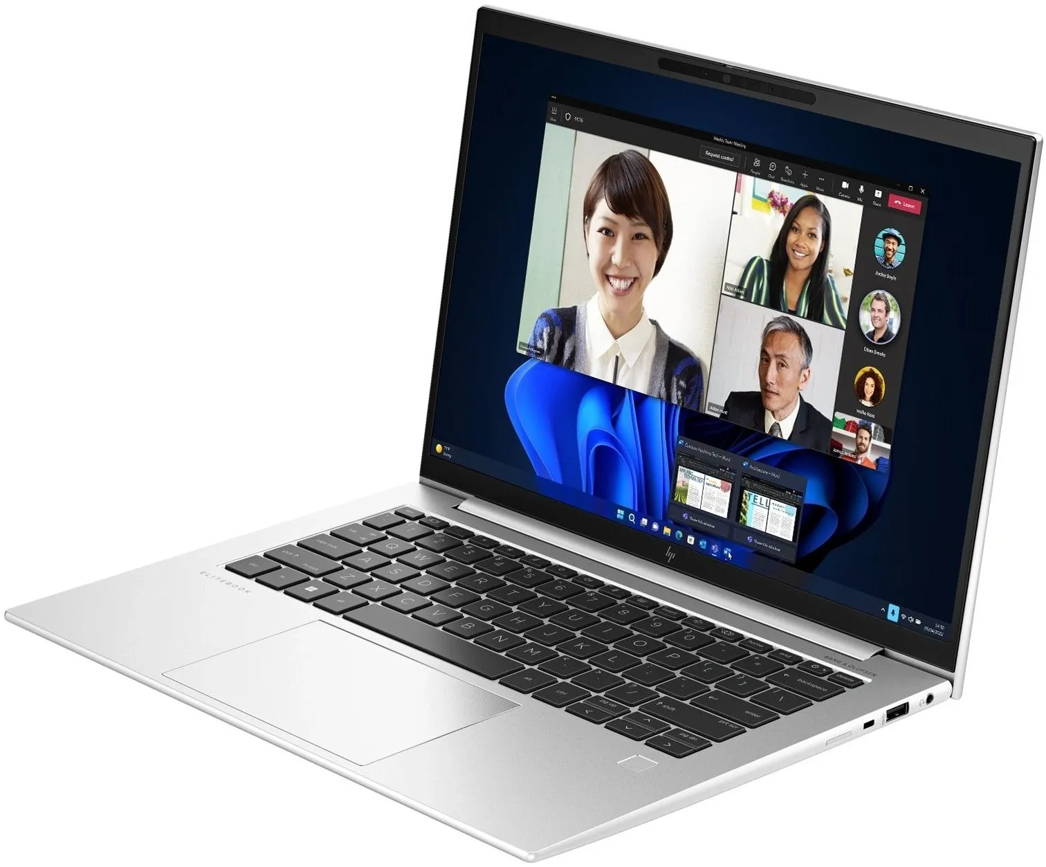 Ноутбук HP EliteBook 840 G10 Core i5 1335U 16Gb SSD512Gb Intel Iris Xe graphics 14" IPS WUXGA (1920x1200) FreeDOS silver WiFi BT Cam (C85G0UA)