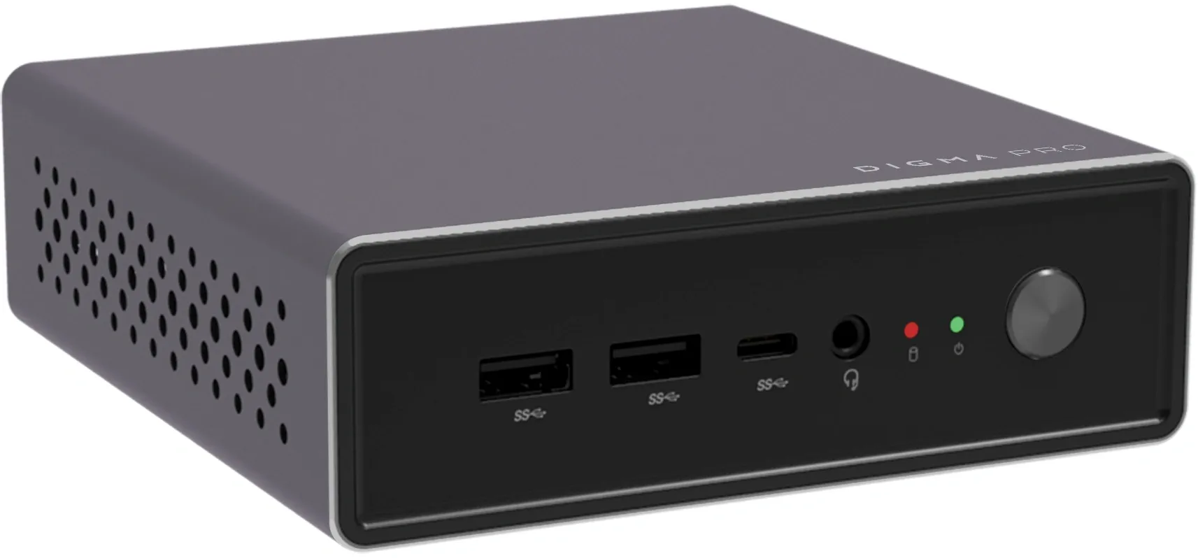 Неттоп Digma Pro Minimax U1 i3 1220P (1.5) 8Gb SSD256Gb UHDG Windows 11 Pro GbitEth WiFi BT 60W темно-серый/черный (DPP3-8CXW02)