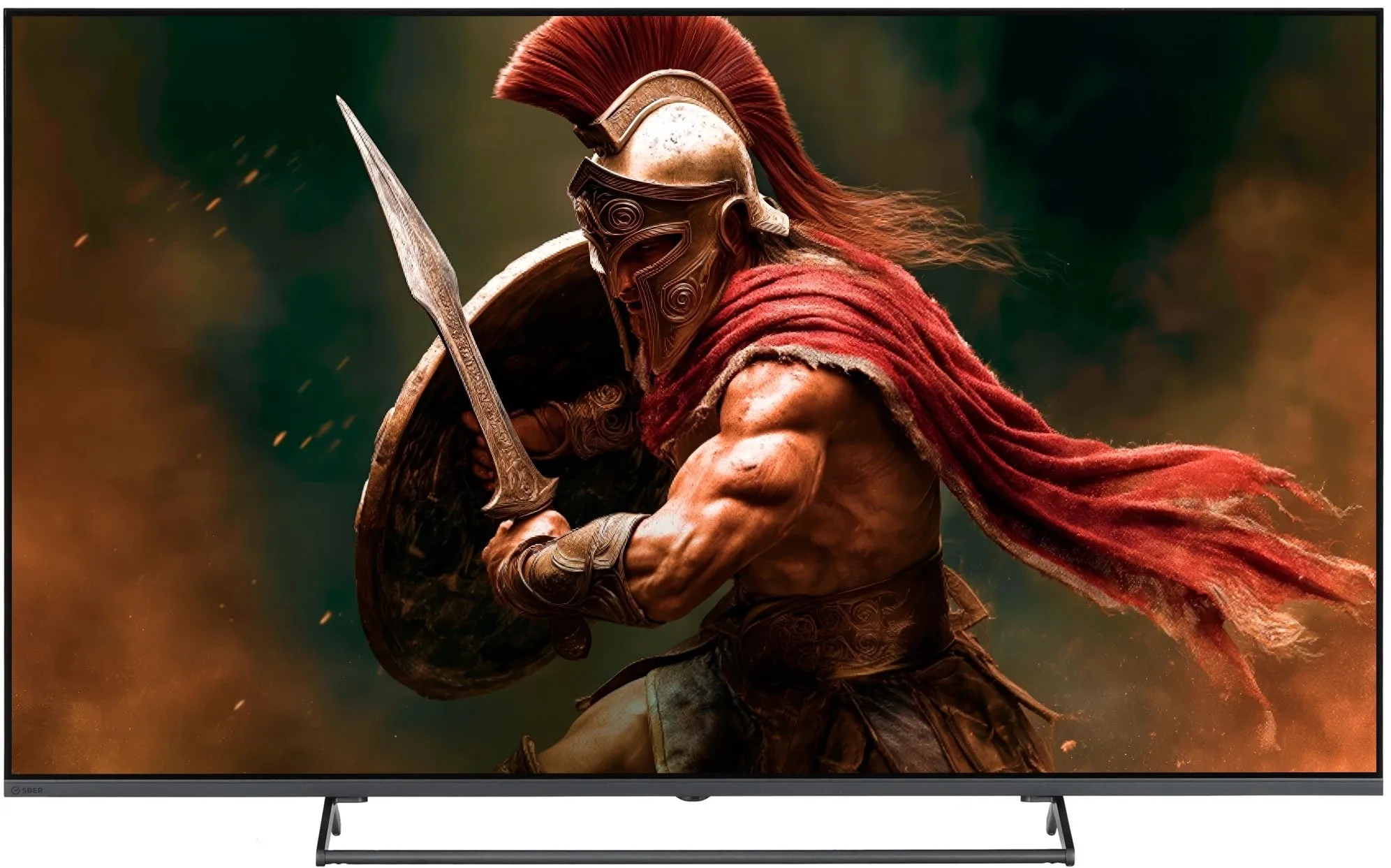Телевизор QLED Sber 65" SDX-65UQ6000MGAC Салют ТВ Frameless темно-серый 4K Ultra HD 60Hz DVB-T DVB-T2 DVB-C DVB-S DVB-S2 USB WiFi Smart TV