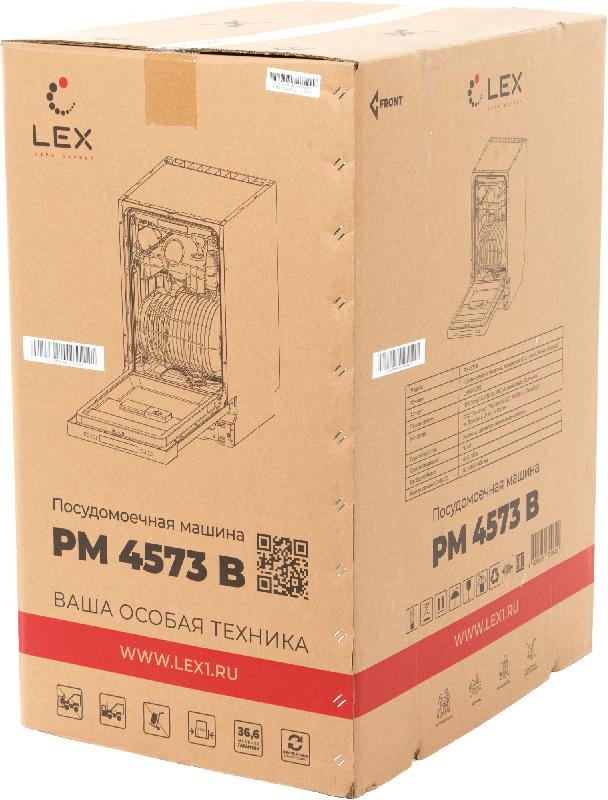 Посудомоечная машина встраив. Lex PM 4573 B 2100Вт узкая