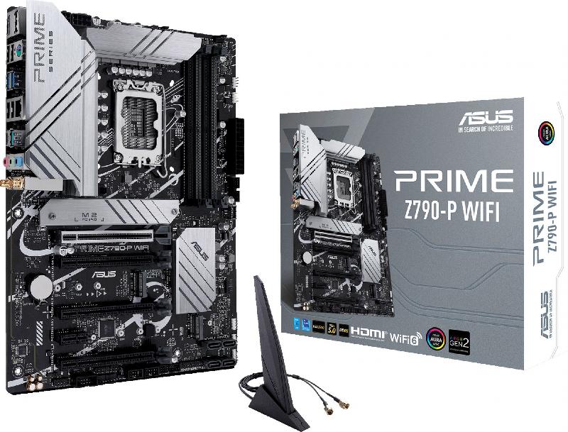 Материнская плата Asus PRIME Z790-P WIFI Soc-1700 Intel Z790 4xDDR5 ATX AC`97 8ch(7.1) 2.5Gg RAID+HDMI+DP